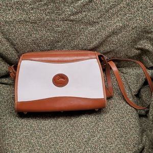 Vintage Dooney & Bourke White Tan Crossbody Bag OS